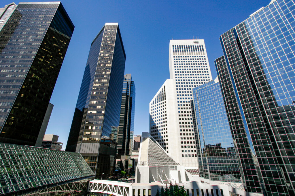 view of calgary downtown skyscrapers, representing calgary business lawyers